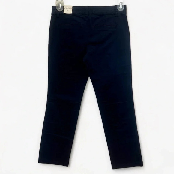 Aeropostale stretch navy blue cotton trouser pant size 5/6 regular - Picture 2 of 7